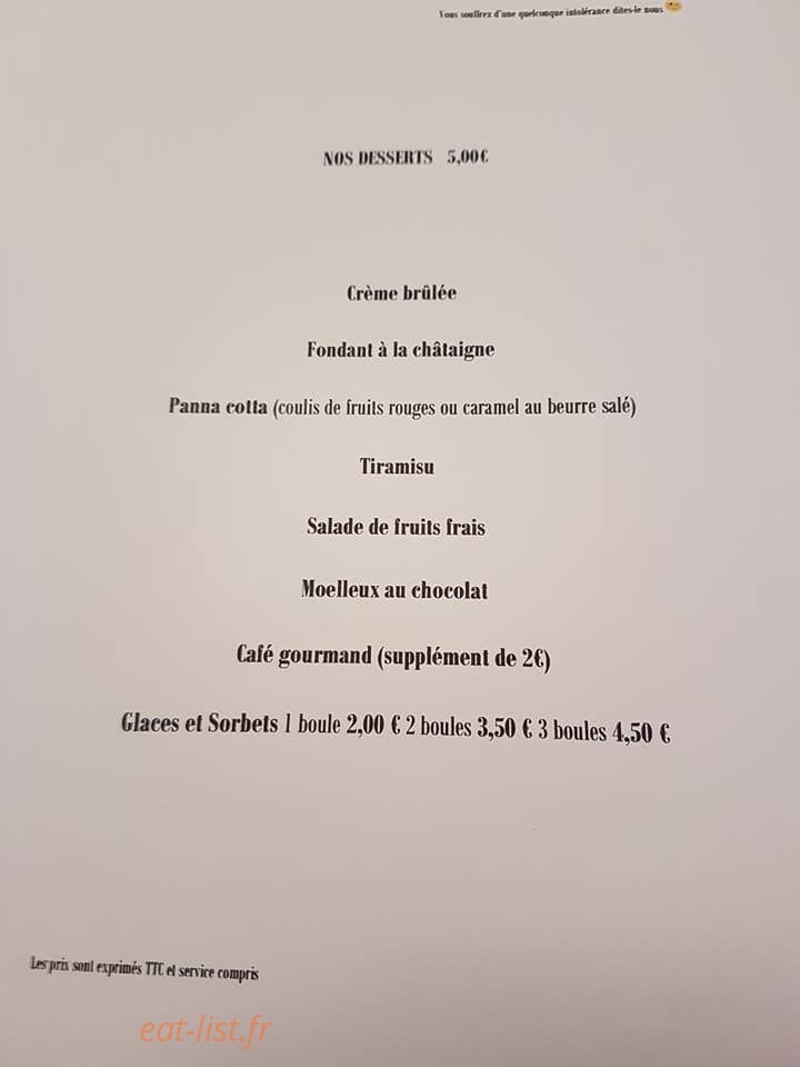 Bar de la Mairie — carte page 6