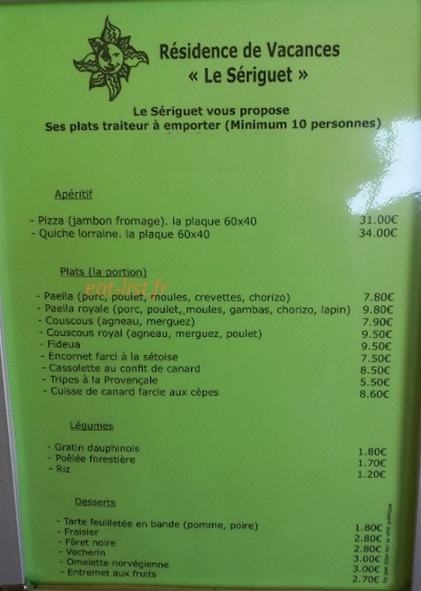 Le Seriguet — carte page 1