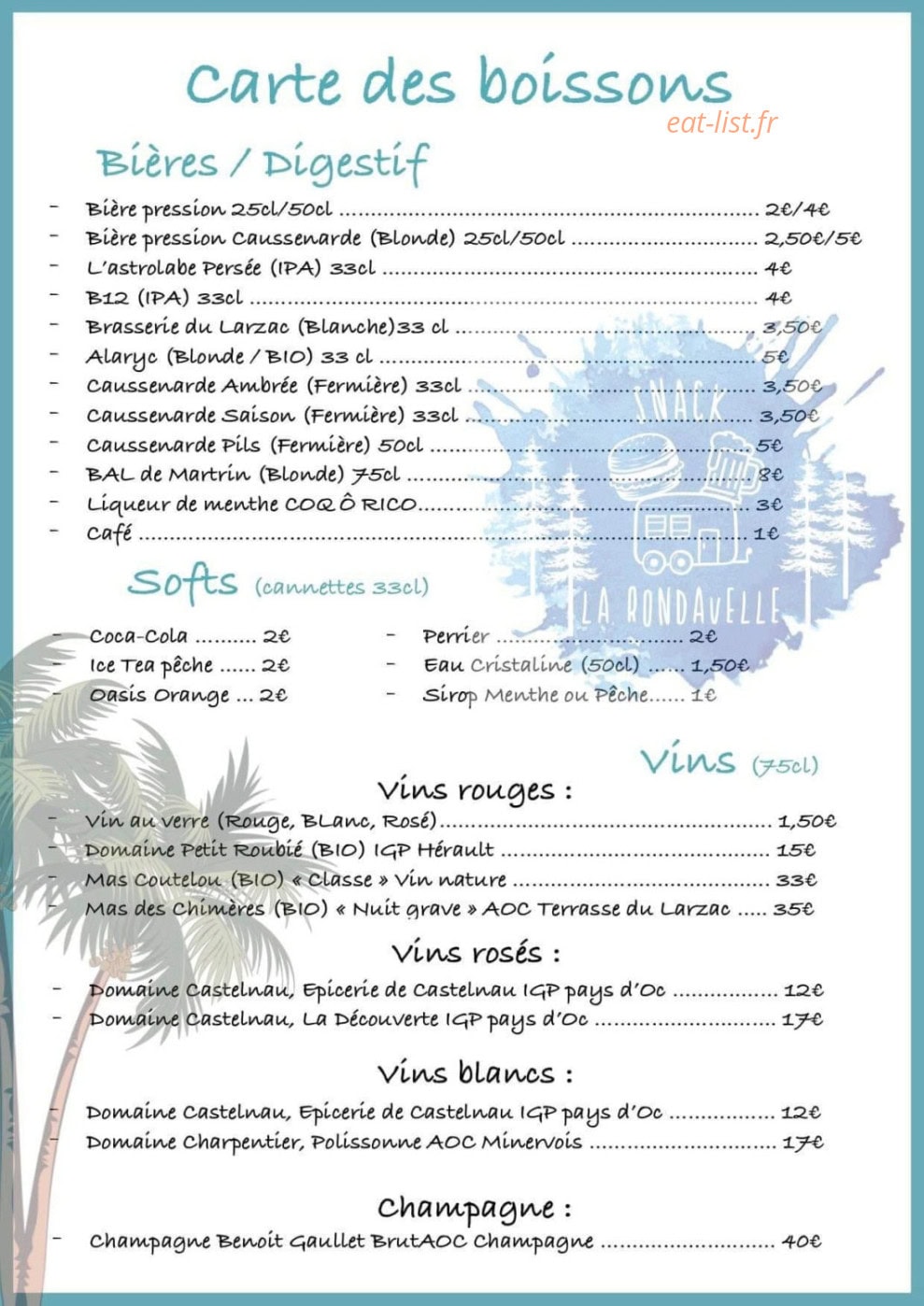 La Rondavelle — carte page 2