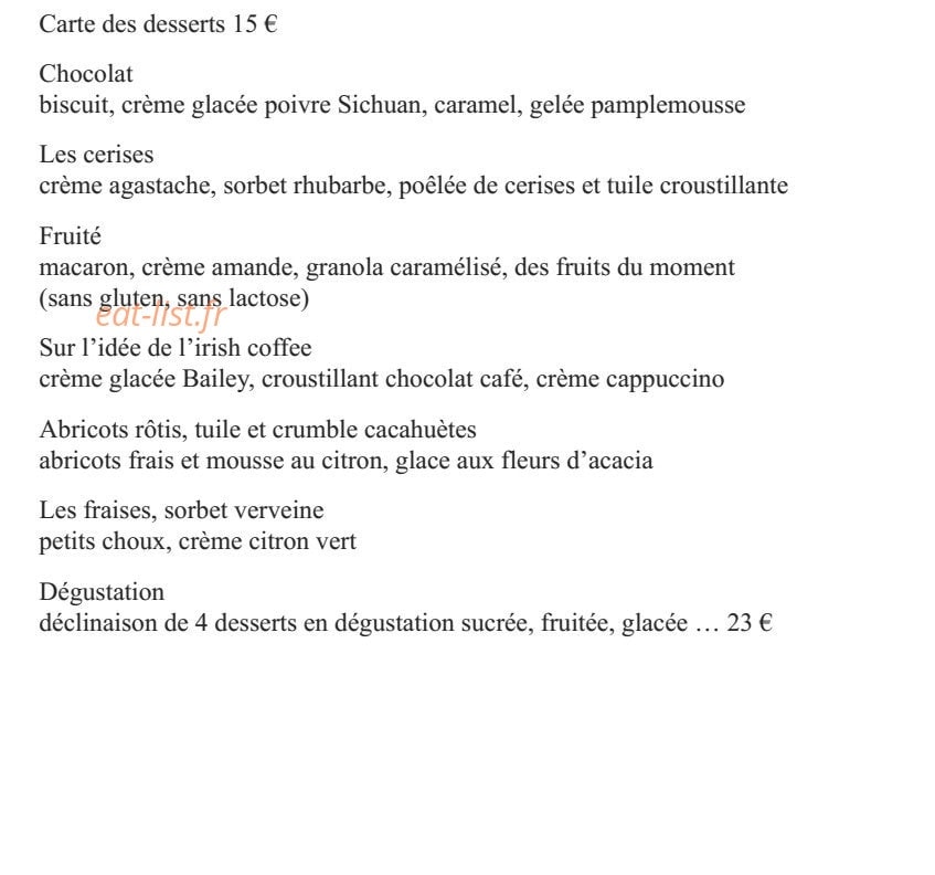 Restaurant du Vieux Pont — carte page 4