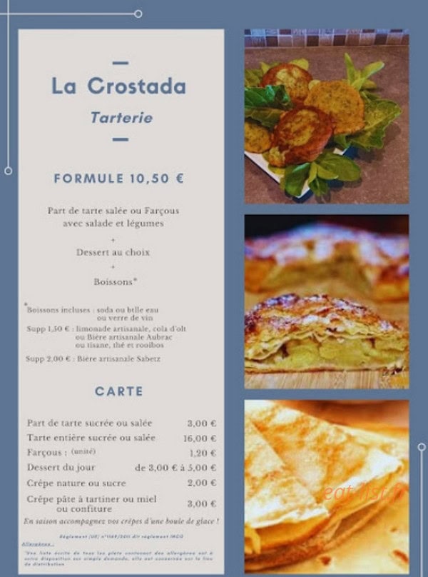 La Crostada — carte page 1