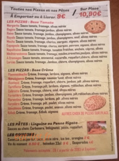 Auberge du Patois — carte page 3