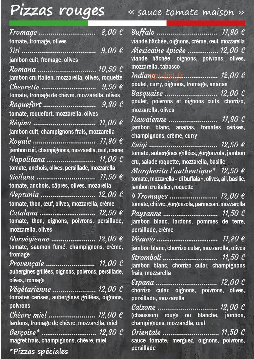 La Casa Pizza 12 — carte page 2