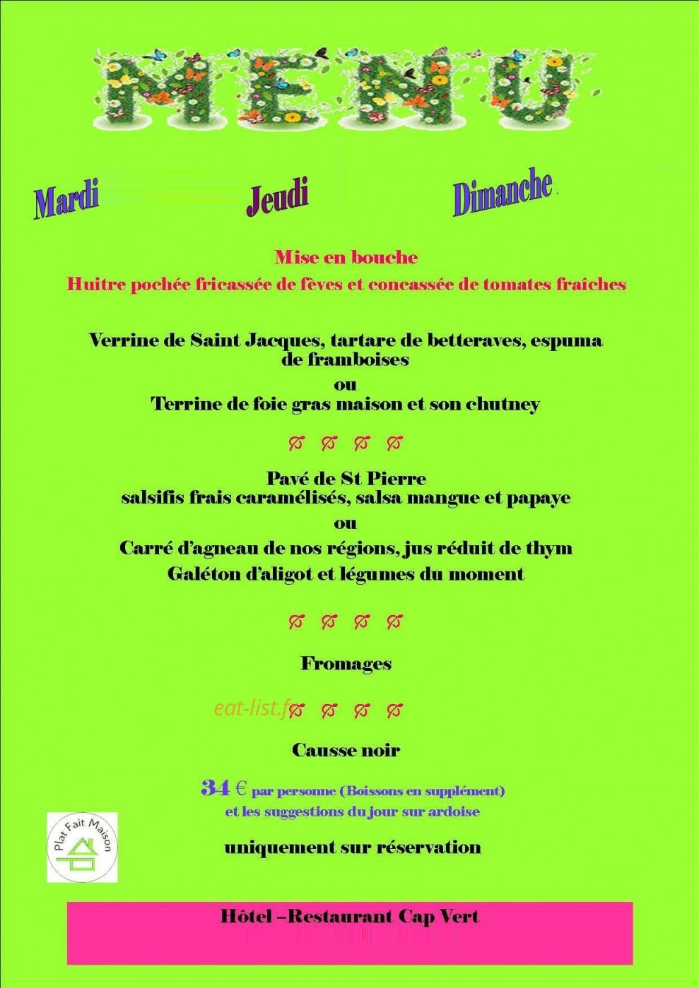 La Pièce de Bœuf — carte page 1