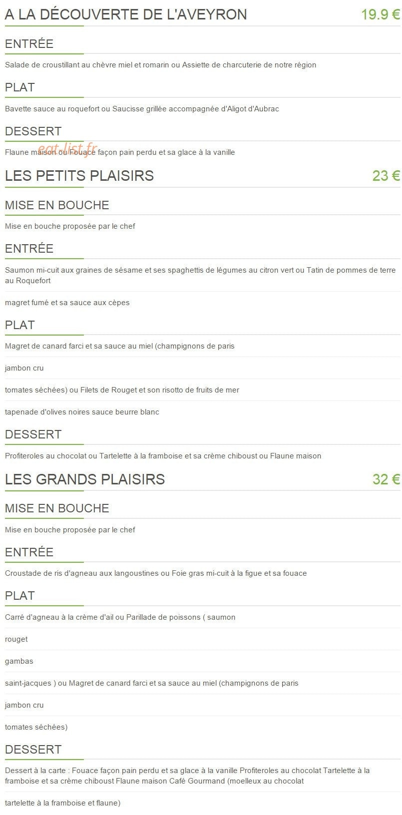 La pièce de boeuf — carte page 1