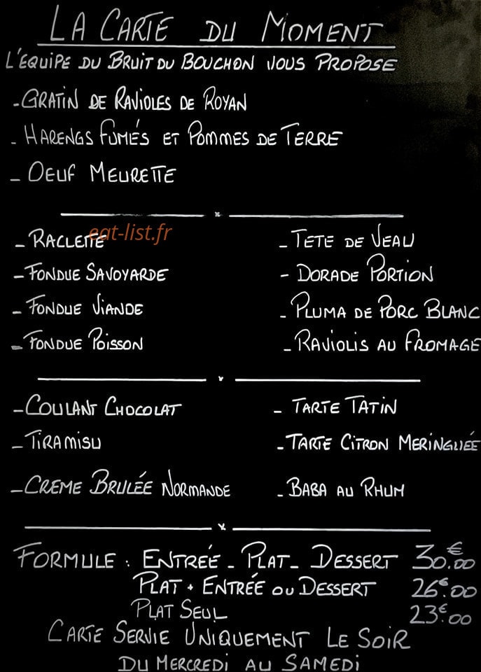 Le Bruit du Bouchon — carte page 1