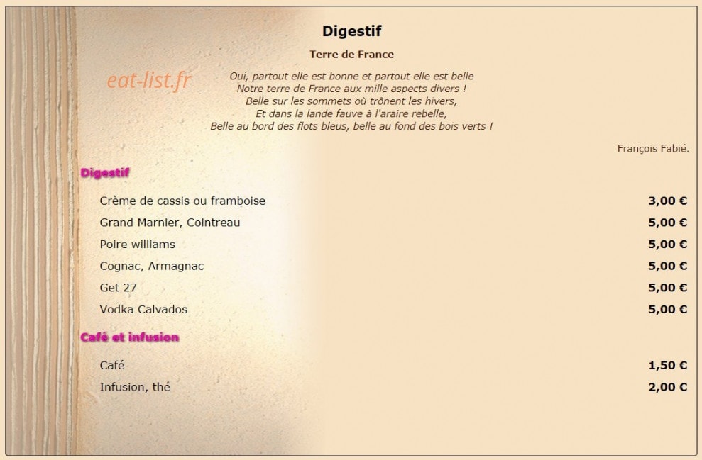 Le chat — carte page 7