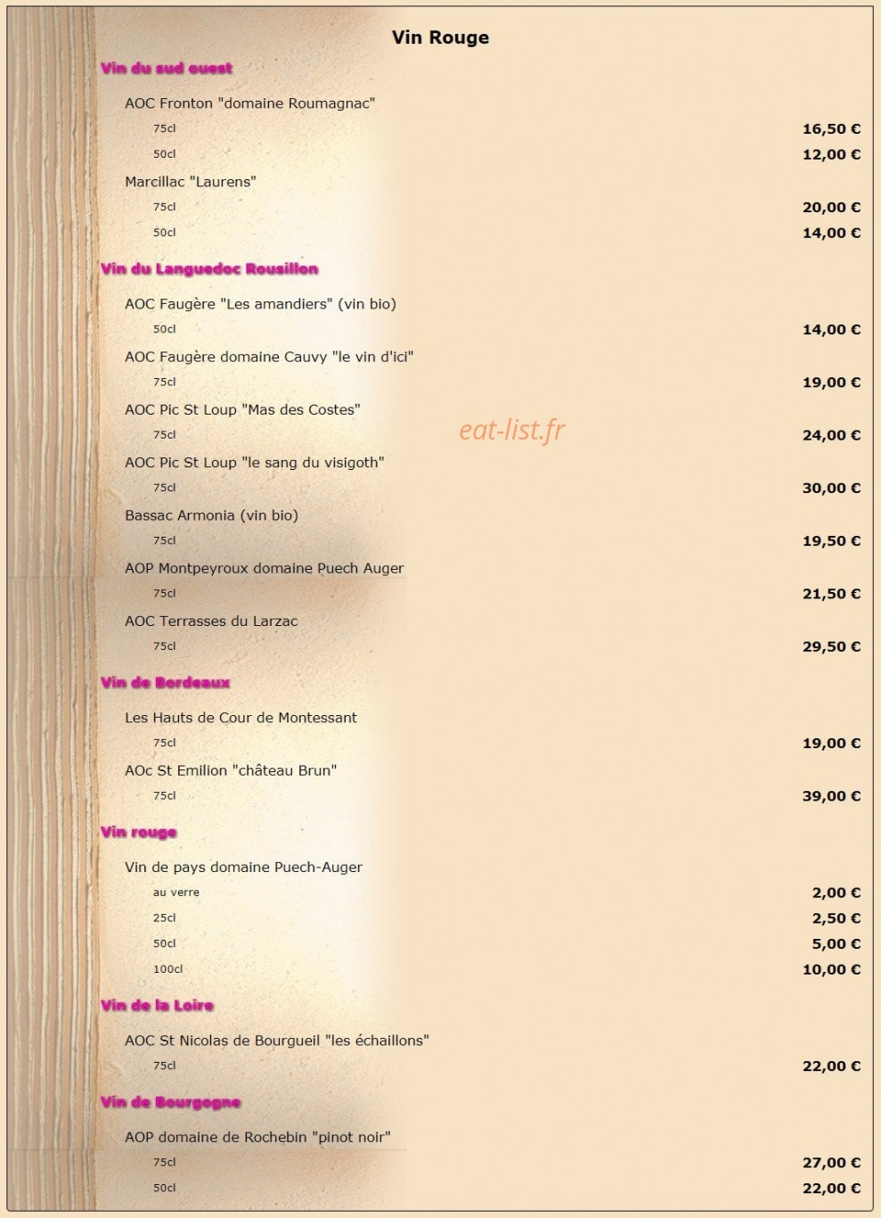 Le chat — carte page 4