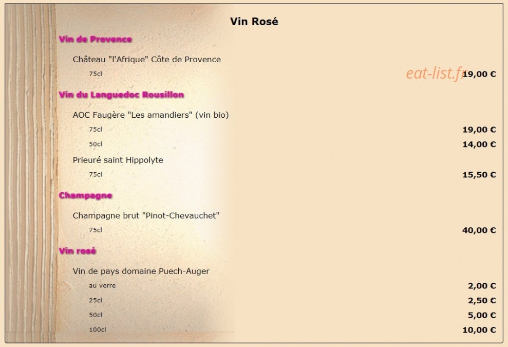 Le chat — carte page 6