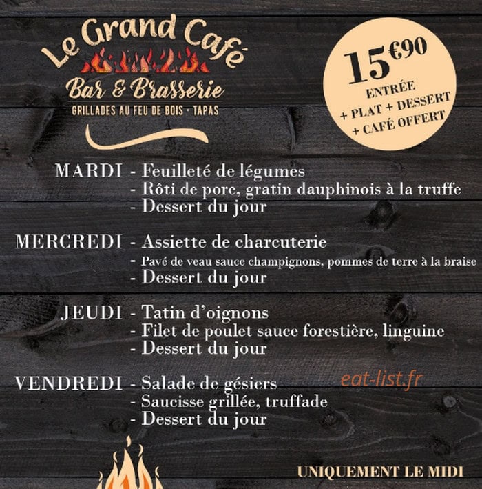 Le Grand Café — carte page 3
