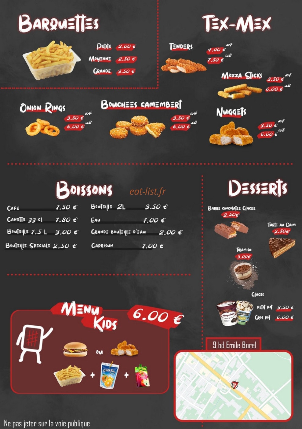 Seven Tacos — carte page 2
