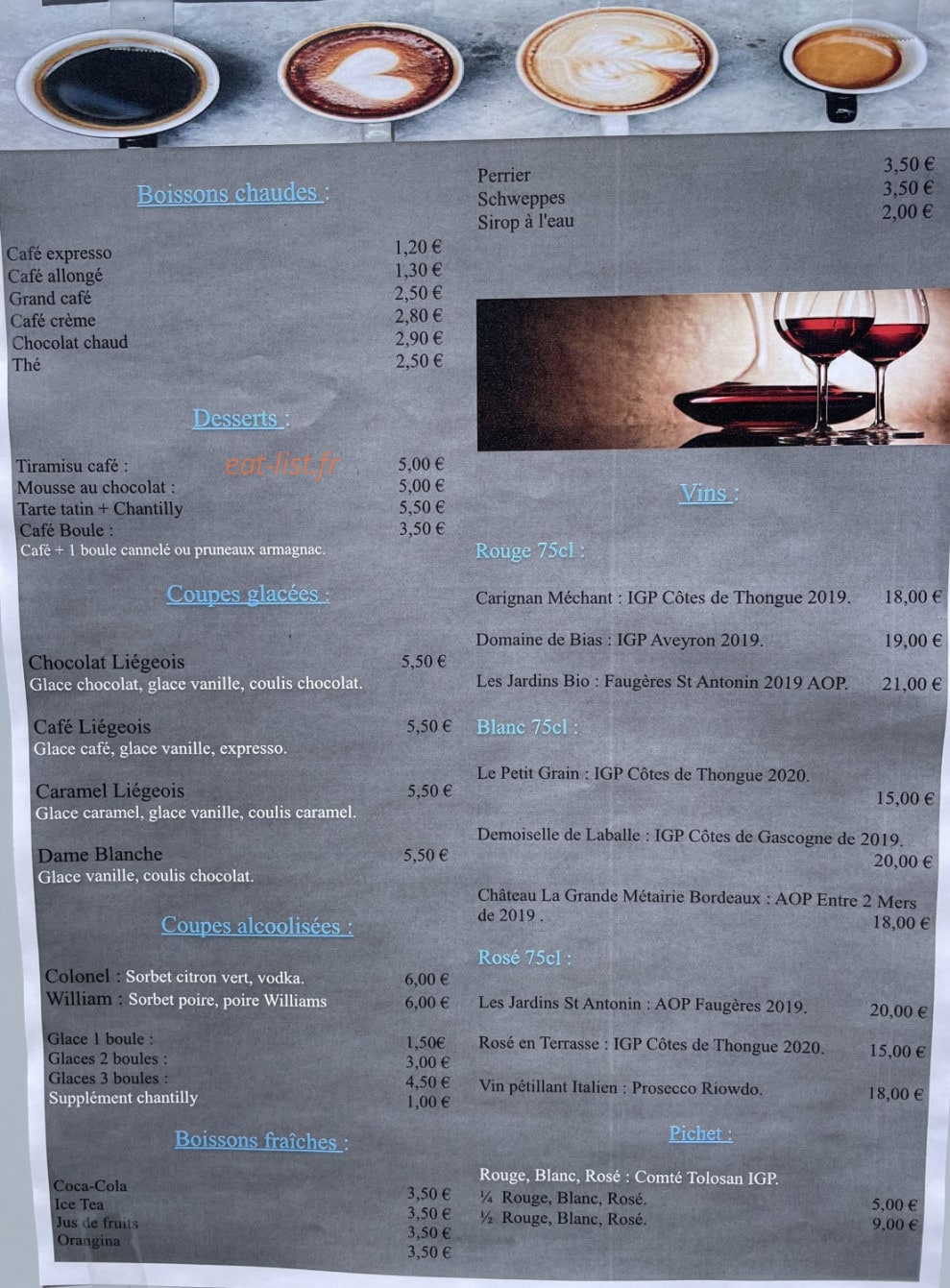 La Terrasse — carte page 2