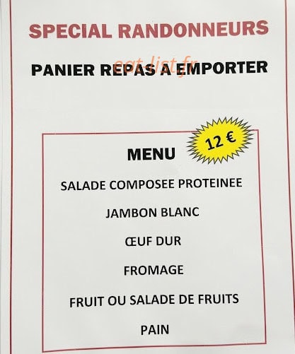 La Table Des 2 Freres — carte page 1