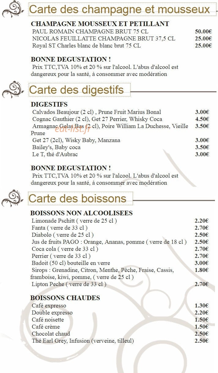 La belle époque — carte page 6