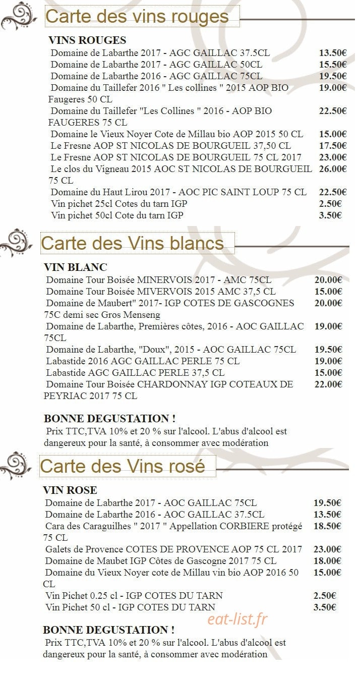 La belle époque — carte page 5