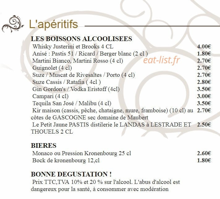 La belle époque — carte page 2