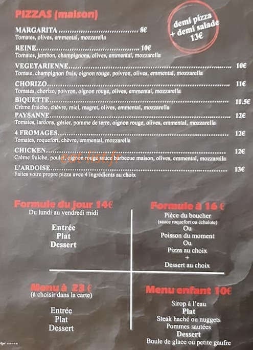 L'Ardoise — carte page 2