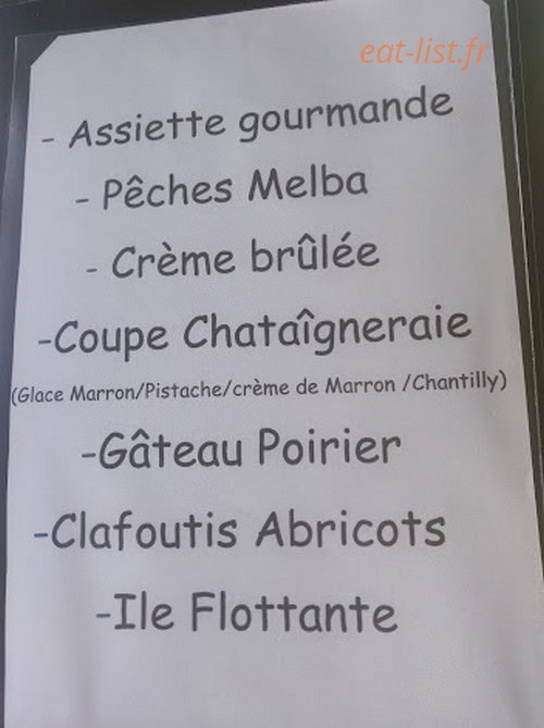 Au Relais de la Truyère — carte page 1
