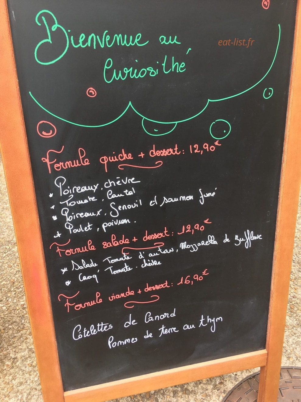 Curiosithé — carte page 1