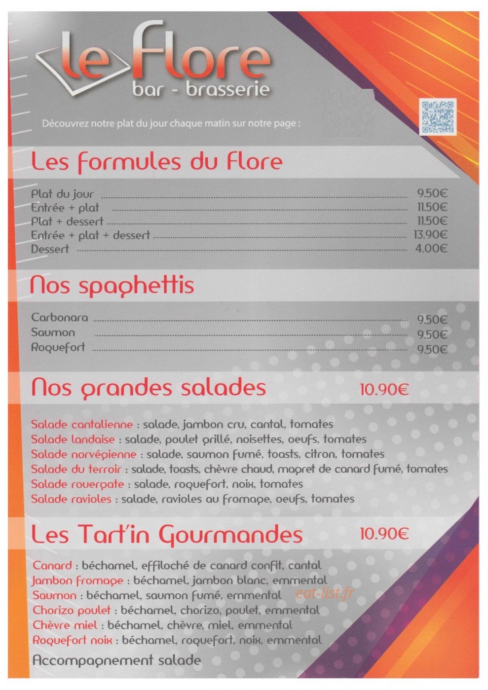 Le flore — carte page 1