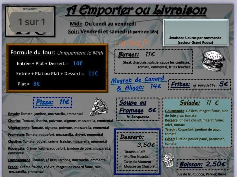 Les Coulisses — carte page 1