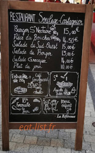Chez Trédoulat — carte page 1