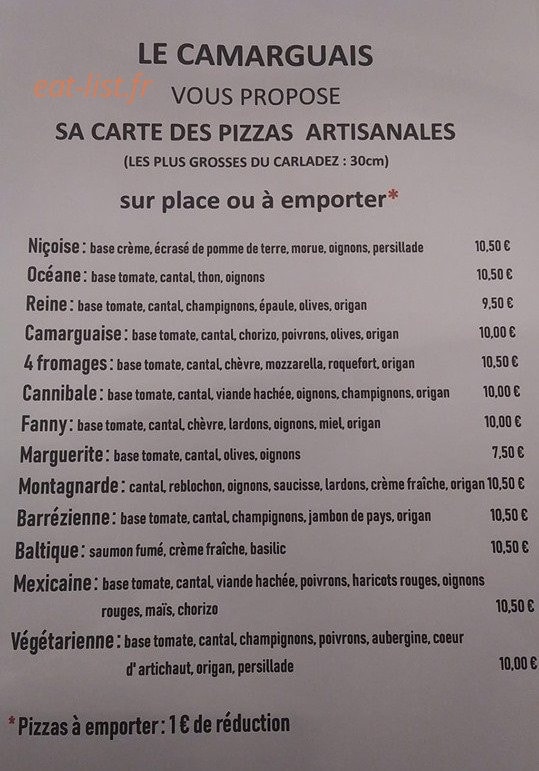 Le Camarguais — carte page 2