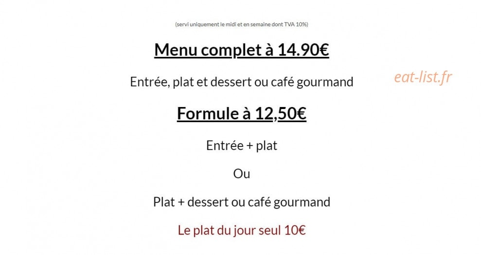 Le comptoir du Barrez — carte page 1