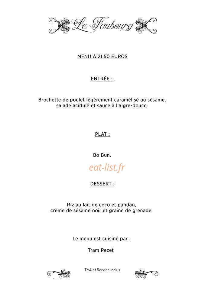Le Faubourg — carte page 3