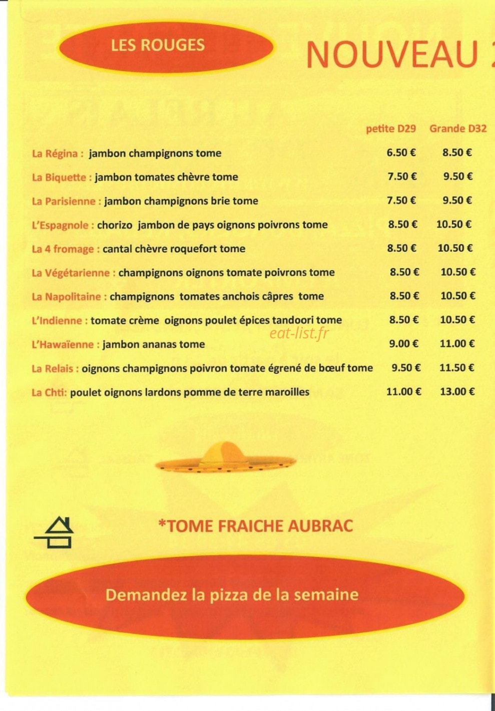Au Relais De Taussac — carte page 2