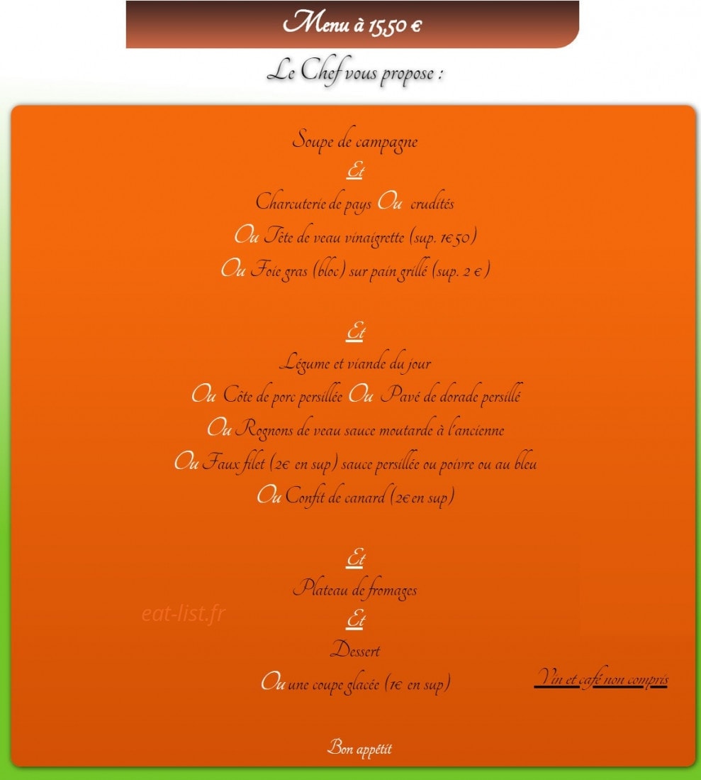 Chez Champagne — carte page 2