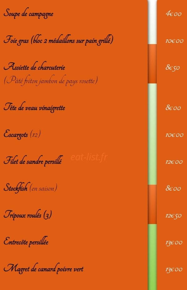 Chez Champagne — carte page 5