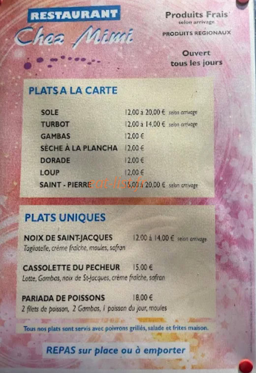 Chez mimi — carte page 2