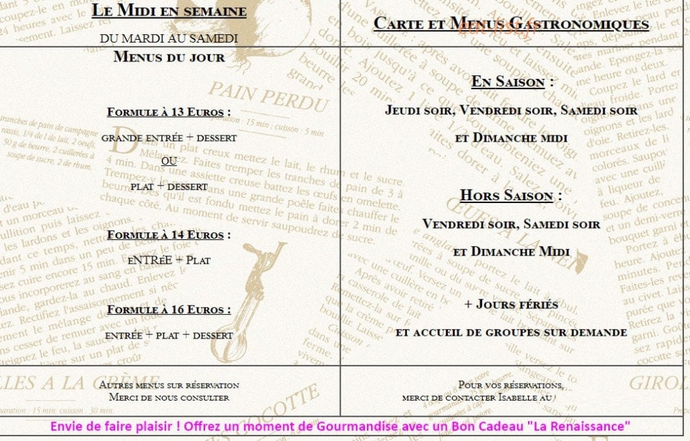 La Renaissance — carte page 1