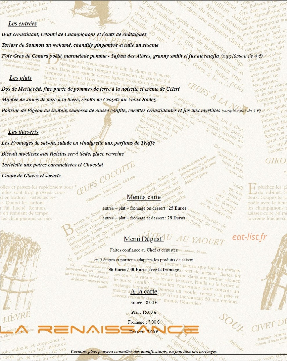 La Renaissance — carte page 2