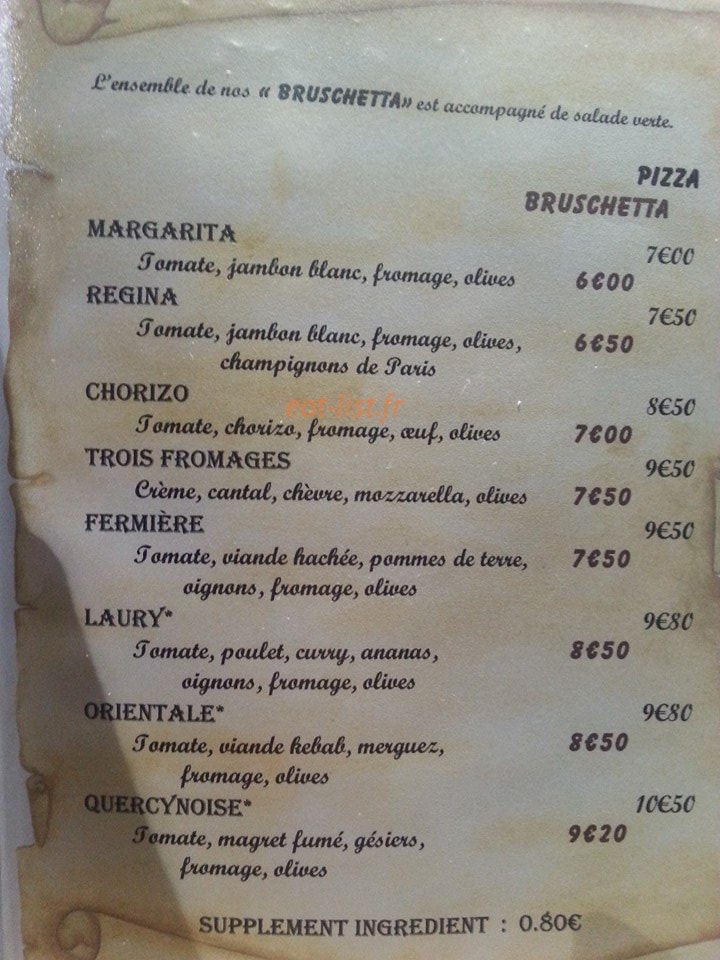 Le Calypso — carte page 1
