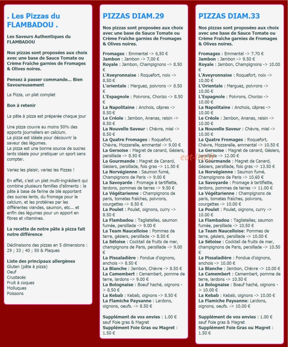 Le Flambadou — carte page 4