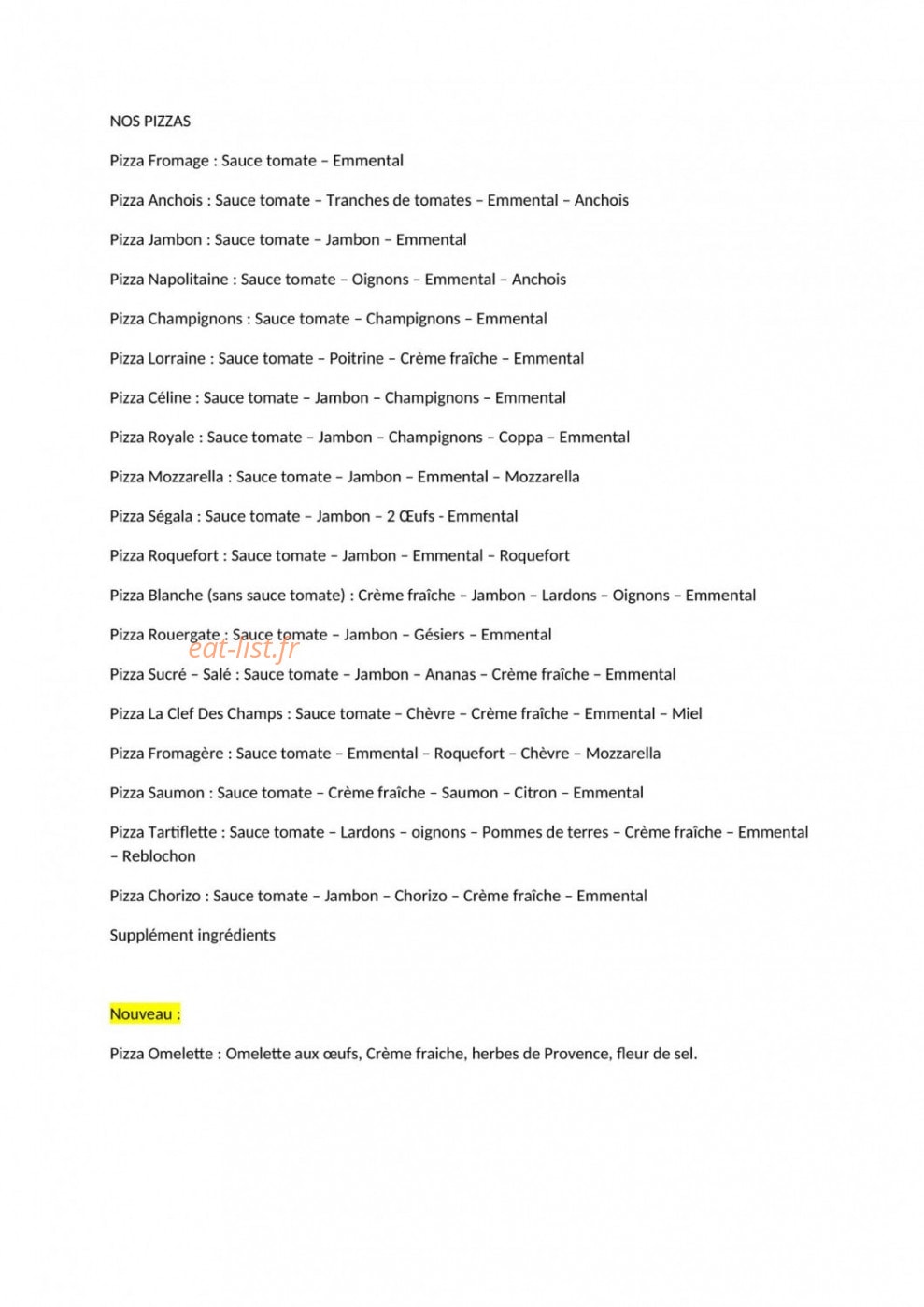 Le Bar Des Amis — carte page 3