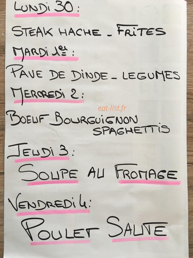 café restaurant Gabriagues — carte page 1