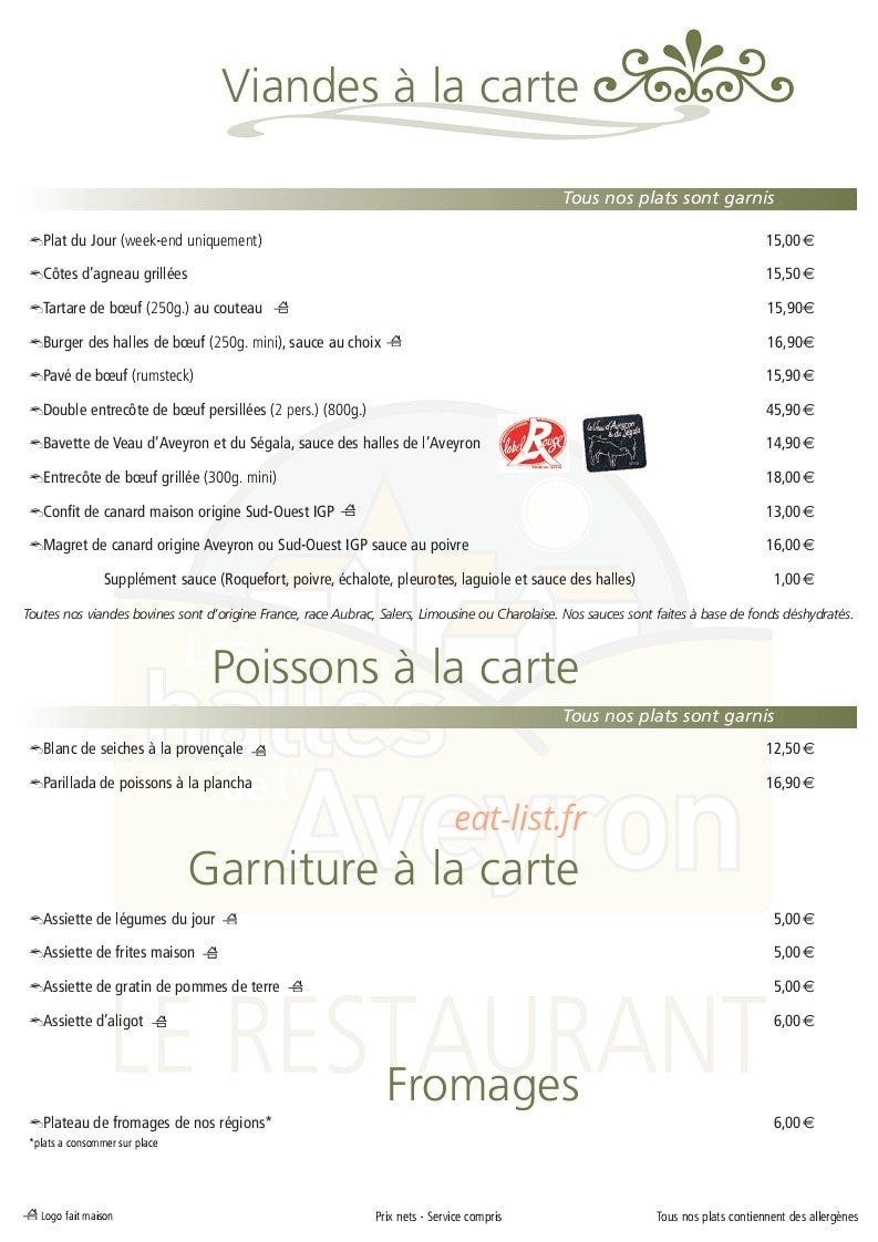 Les Halles de l'Aveyron — carte page 4