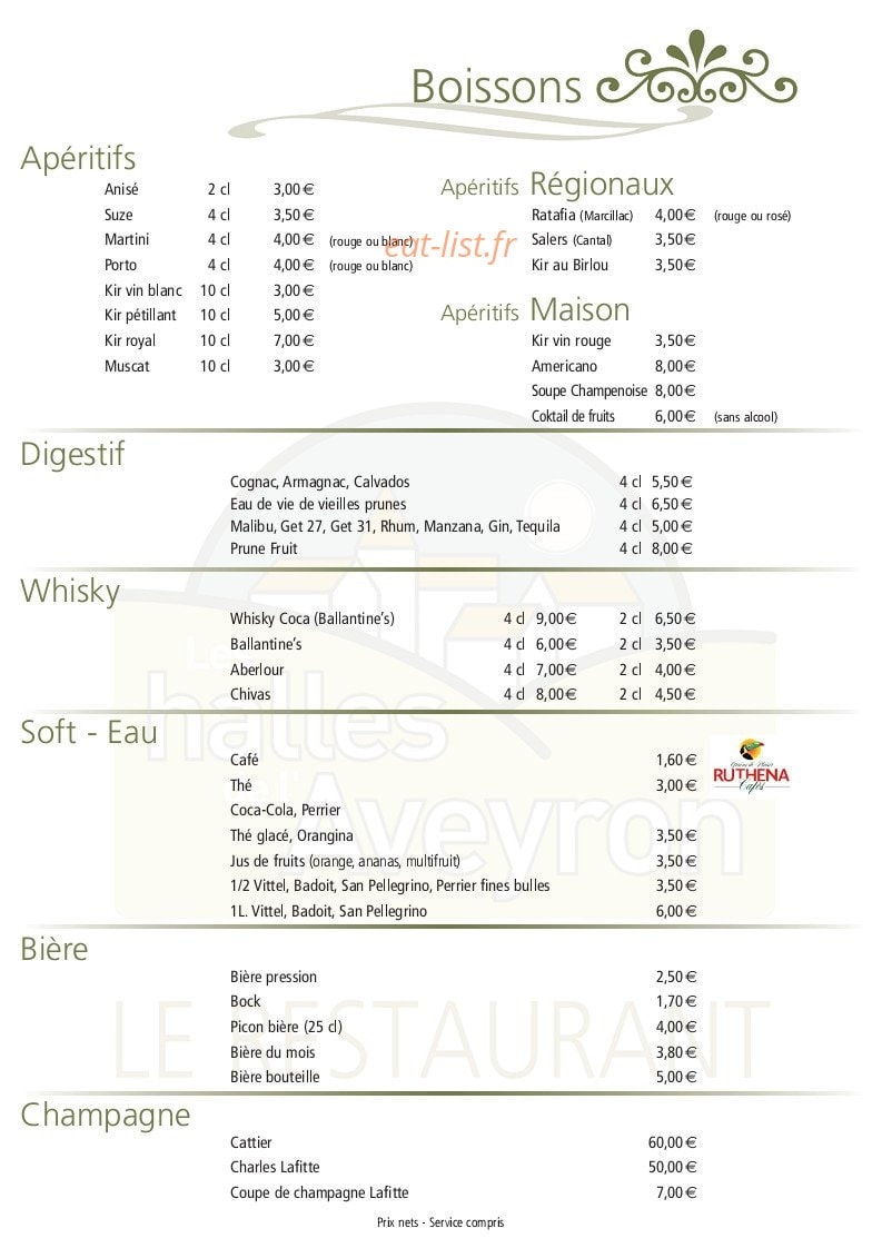 Les Halles de l'Aveyron — carte page 2