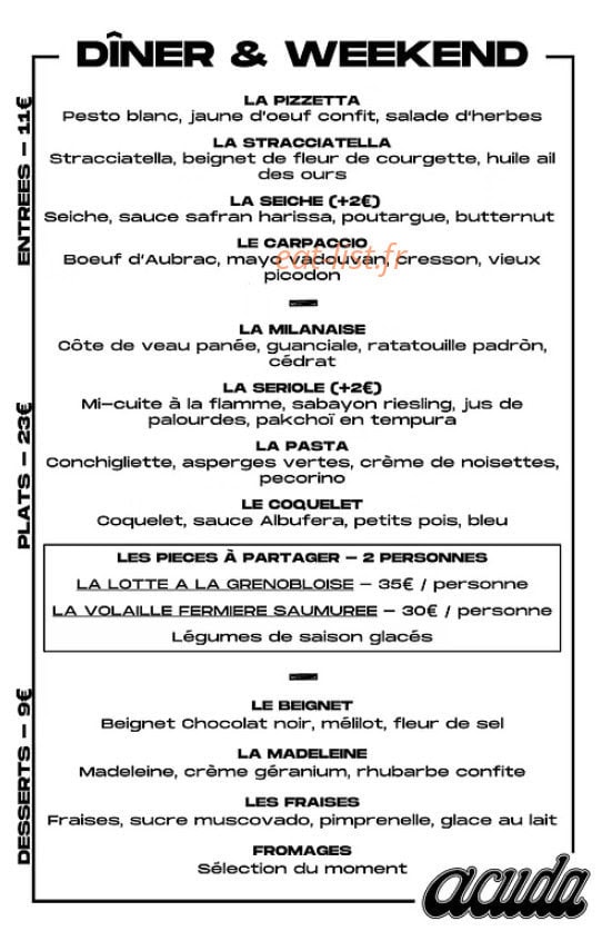 Acuda — carte page 3