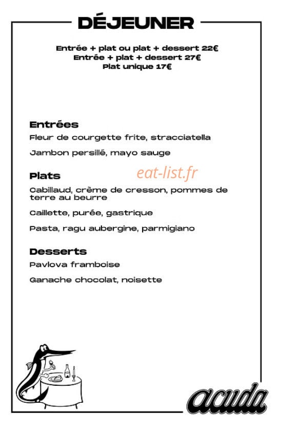 Acuda — carte page 2