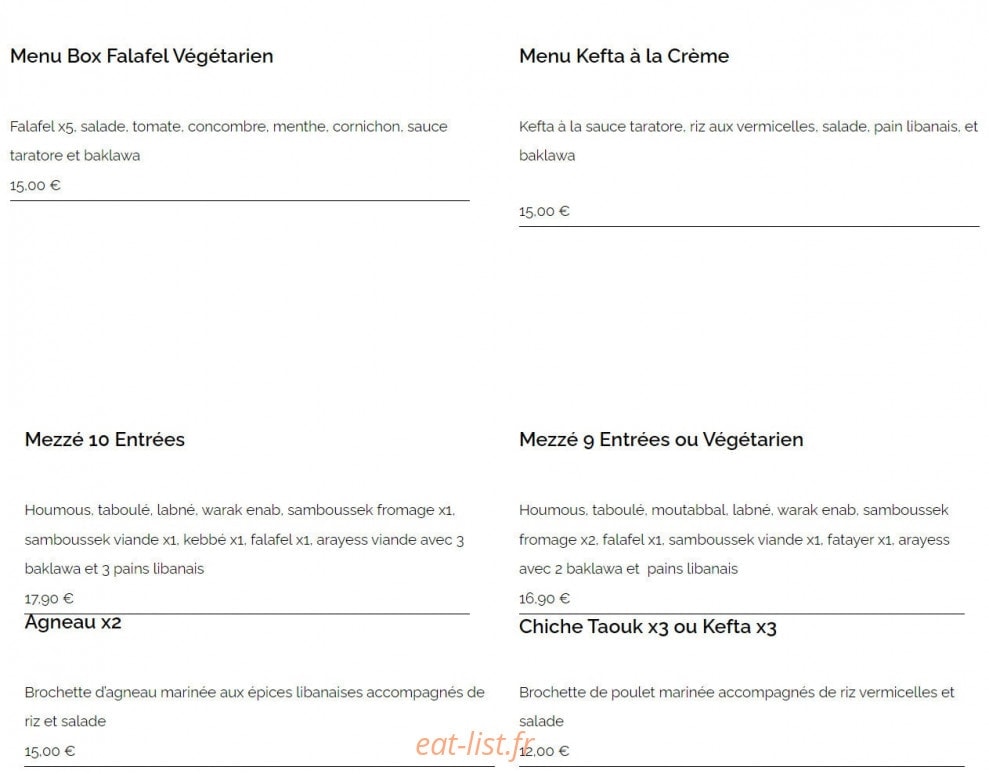 Al Cham — carte page 2