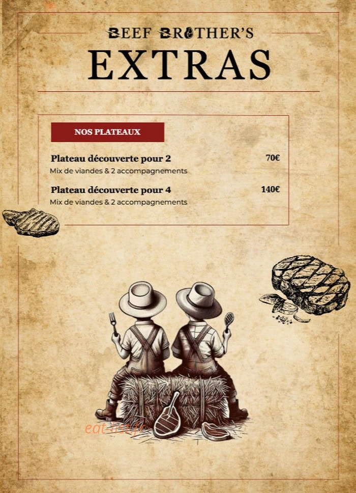 Beef Brother's — carte page 2