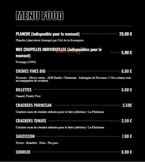 Bière Academy — carte page 3