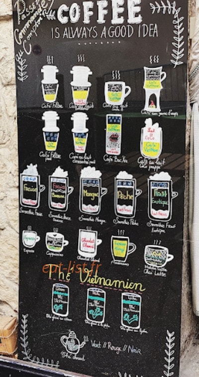 Ca Phe S — carte page 1