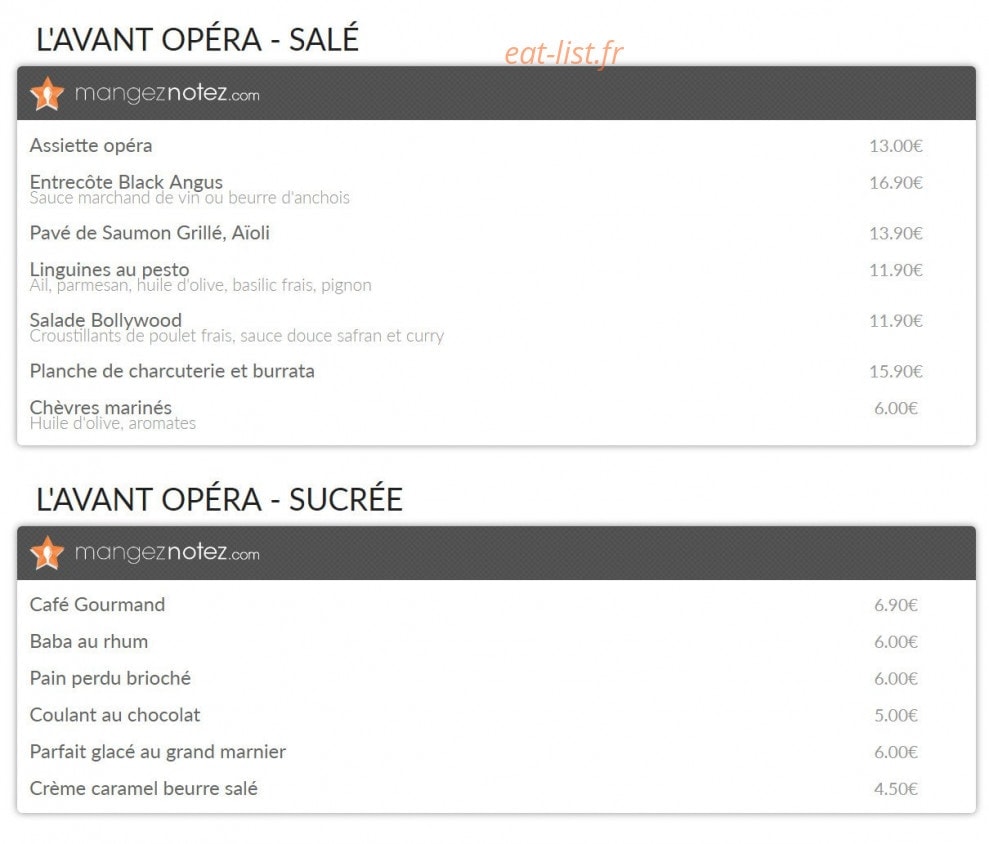 Café Bovo — carte page 5