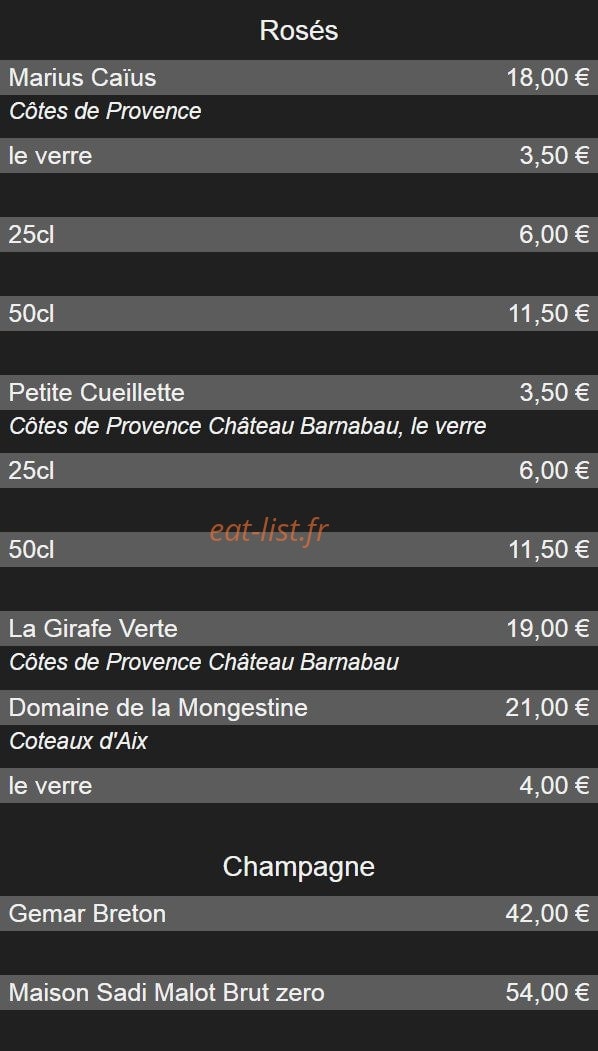 Café Du Tailleur — carte page 7