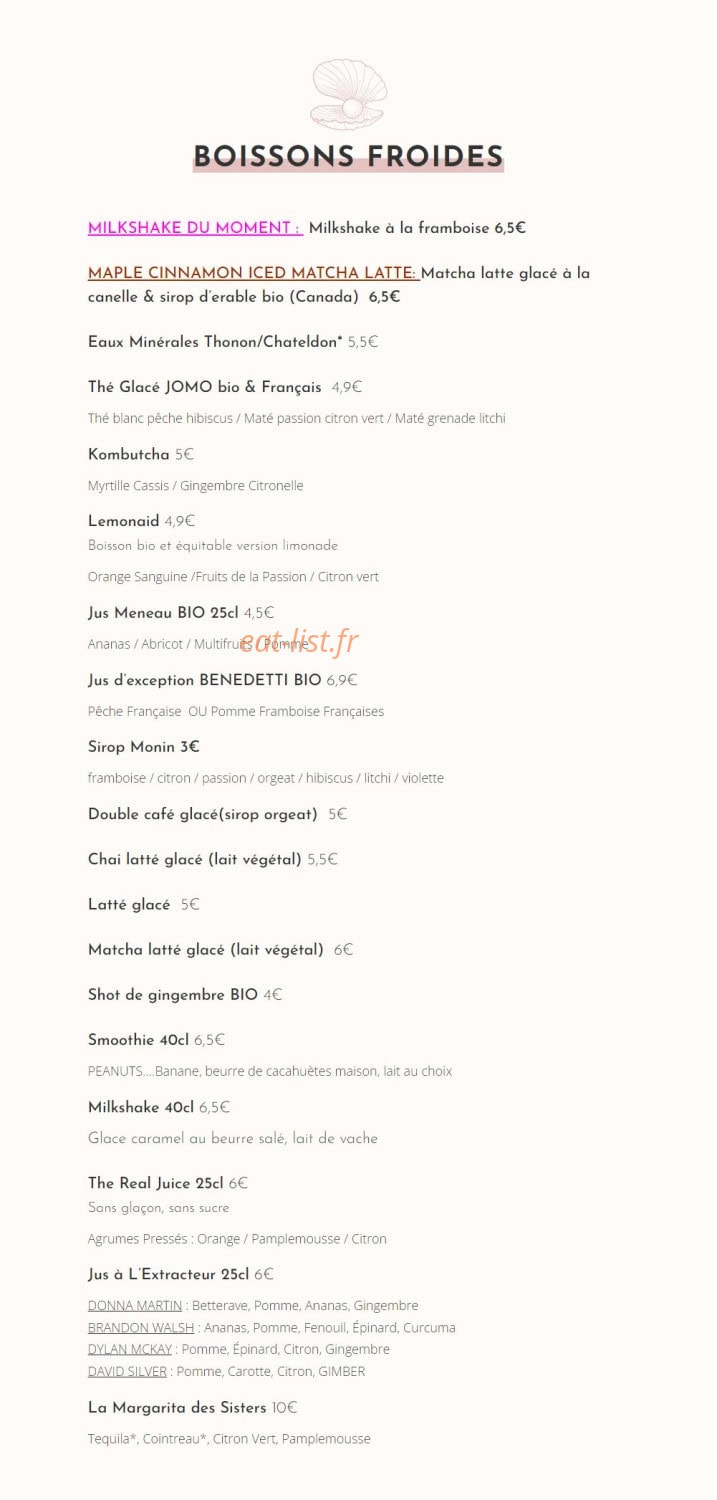 Cali Kitchen — carte page 7